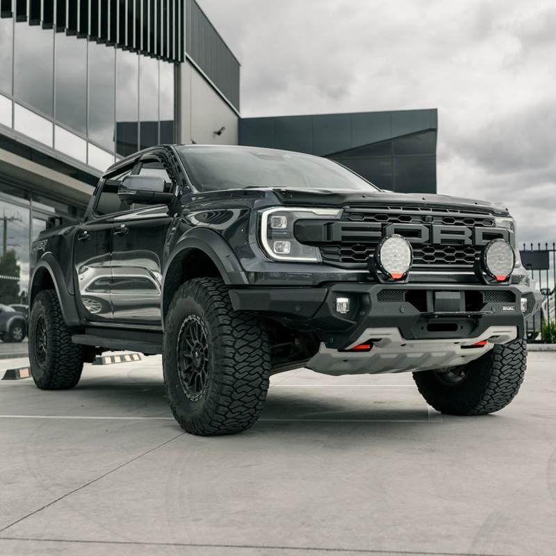Ford Ranger Raptor Front Bumper - Rival 4x4 - Aluminum w/Winch Mount and Recovery Points - `24-`26